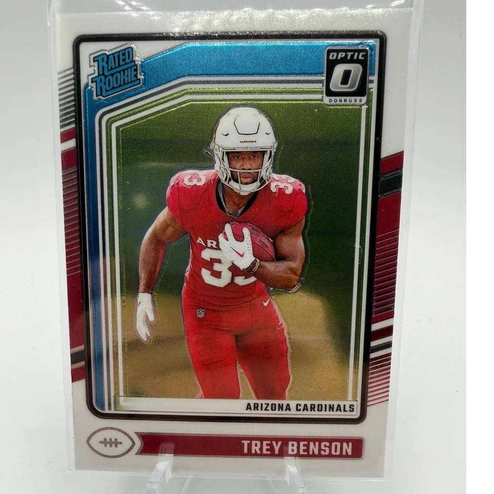 Trey Benson Rated Rookie 2024 Panini Donruss Optic 293 NFL Arizona‎ Cardinals